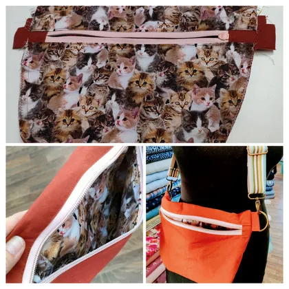 Selbstgenähte Tasche